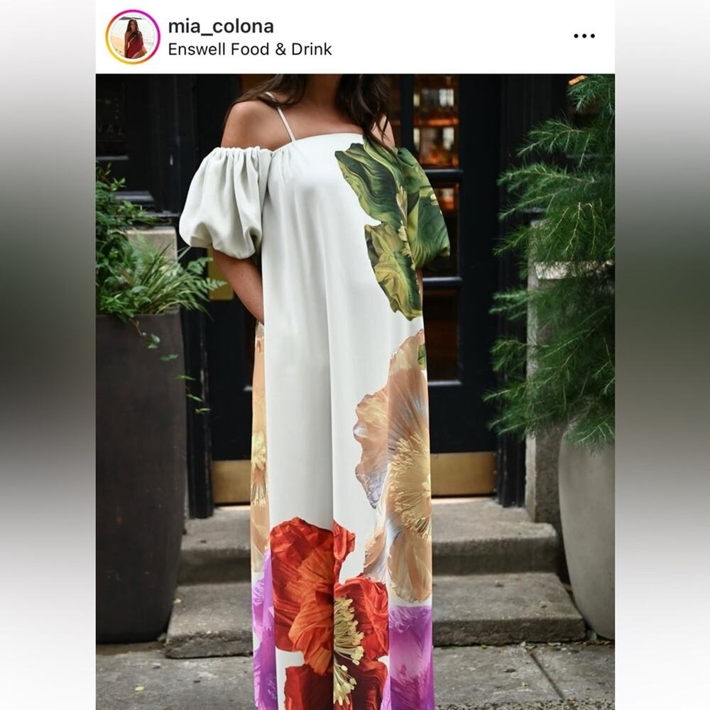 STINE GOYA payton dress in poppiesbloom poppies bloom floral XL - Picture 12 of 16